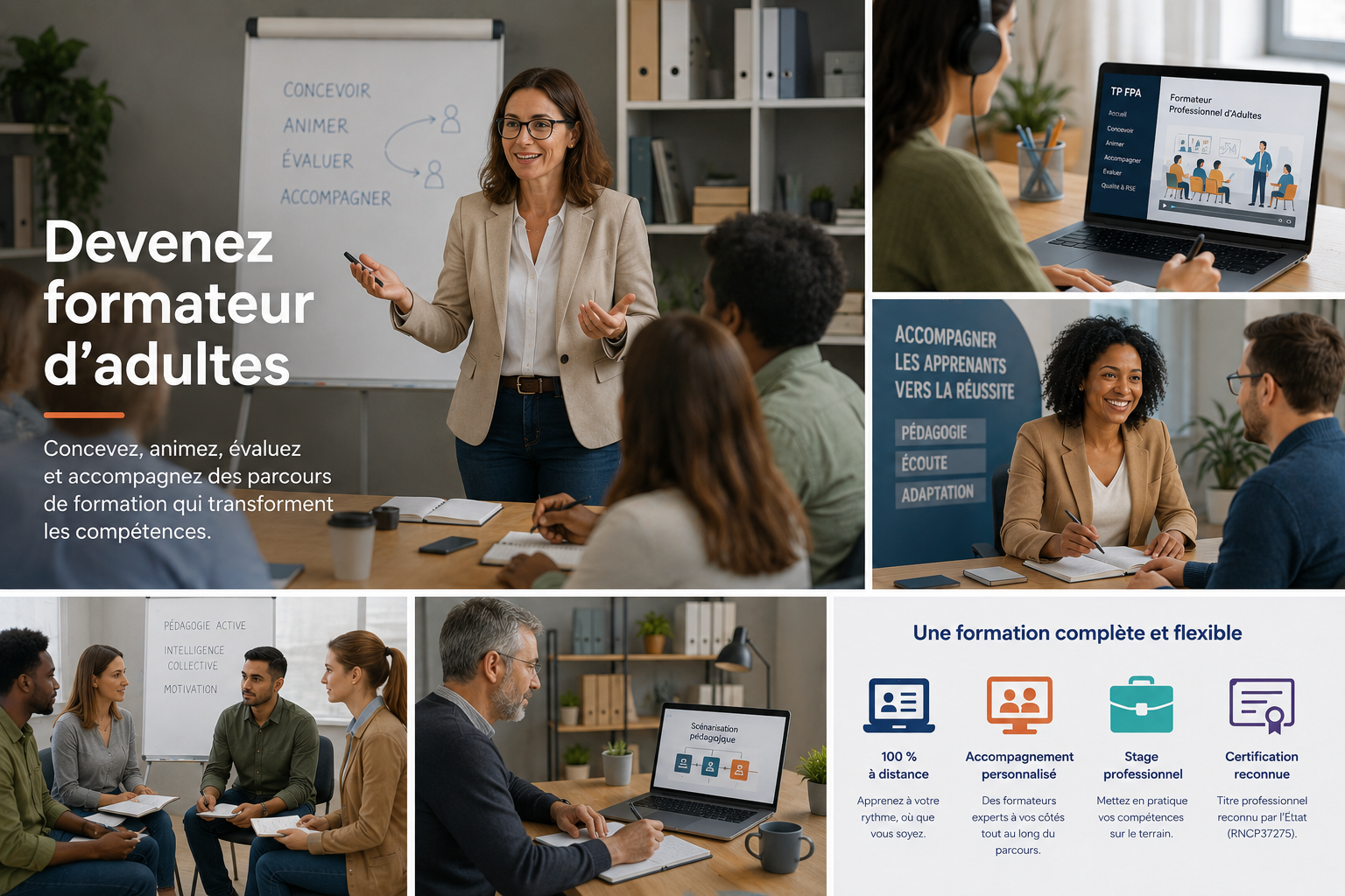 Formation Formateur Professionnel d’Adultes à distance